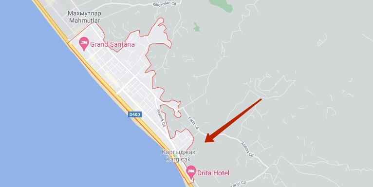 Район Каргыджак на карте